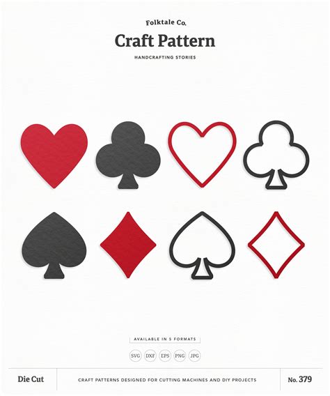 Playing Card Suits Svg Playing Cards Svg Diamond Spade Etsy