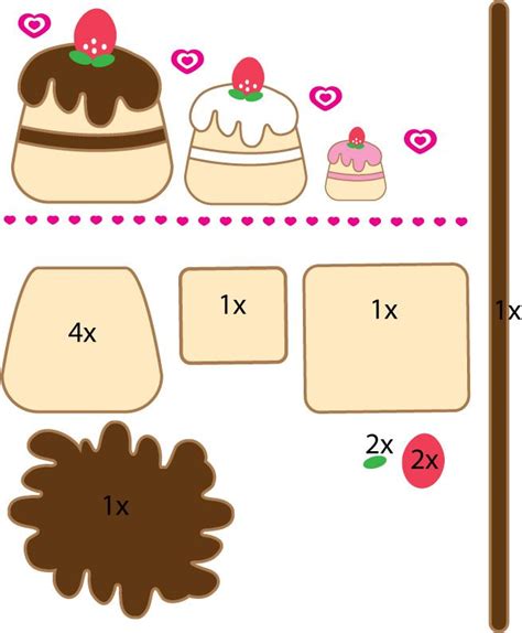 Cake Pattern By ~mokulen22 On Deviantart Felt Cake Pattern Felt Food