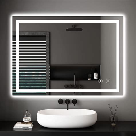 Buy Dripex Bathroom Mirror With Led Lights 600800 Mm Illuminated Backlit Wall Mounted Bathroom