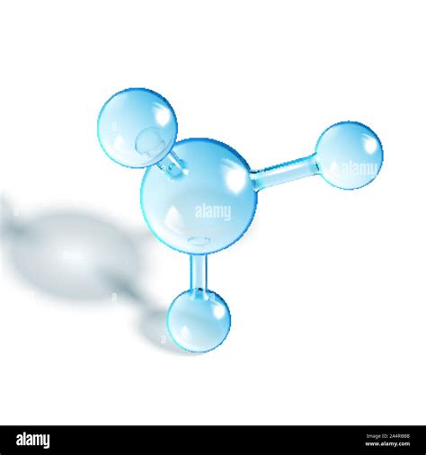 Chemical Methane Molecule Glossy Model Vector Stock Vector Image And Art