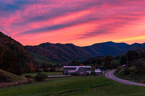 Sunset On The Farm Asheville Pictures