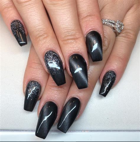 30 Incredible Acrylic Black Nail Art Designs Ideas For Long Nails Page 22 Of 30 Fashionsum