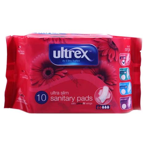 Ultrex Sanitary Pads Ultra Slim 10s Branded Household The Brand