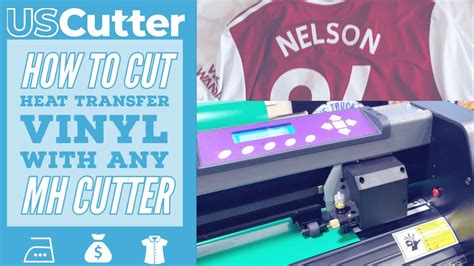 How To Cut Heat Transfer Vinyl With Any Uscutter Mh Vinyl Cutter Youtube