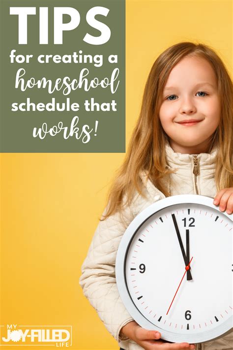 Creating A Homeschool Schedule That Works For You Homeschool Schedule