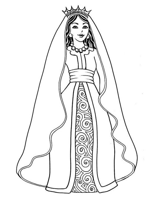 Queen Characters Free Printable Coloring Pages