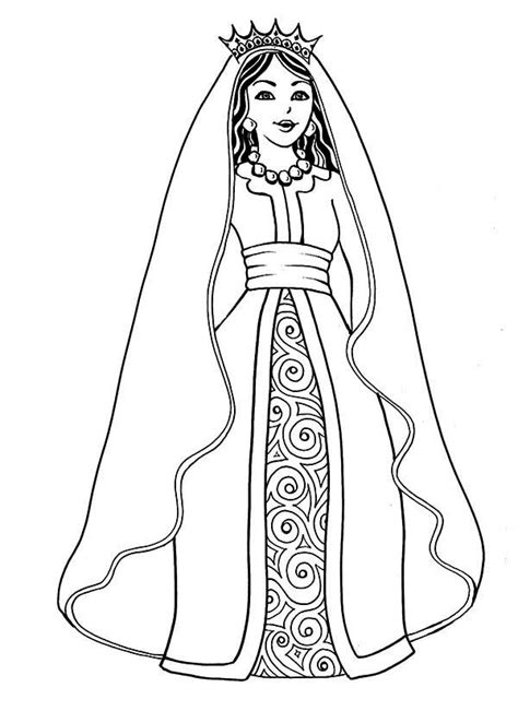 Available flyclipart's online clip art editor before downloading. Drawing Of Queen Esther Coloring Page : Kids Play Color