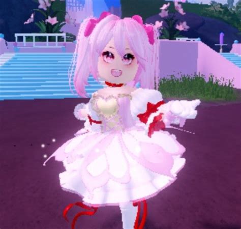 Madoka Cosplay In Rh High Art Aesthetic Roblox Royale High Outfits