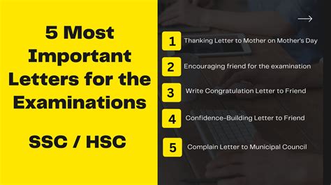 5 Most Important Letters For Ssc Hsc Board Exam
