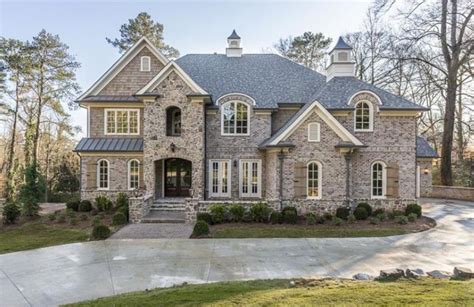 26 Million Newly Built Brick And Stone Mansion In Atlanta Ga Homes