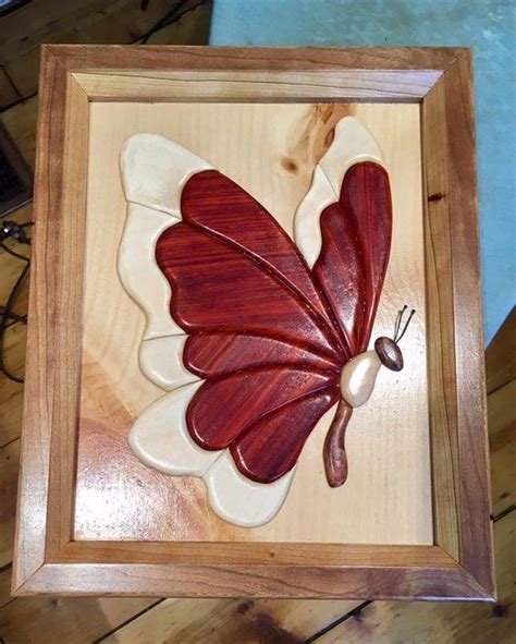Framed Intarsia Art Pieces Etsy Wood Carving Patterns Intarsia