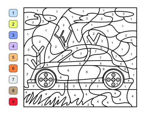 Coloring Number Sketch Coloring Page