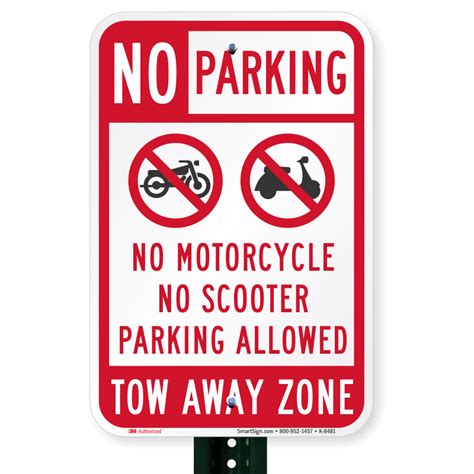 No Motorcycle Parking Signage Motorcycle You
