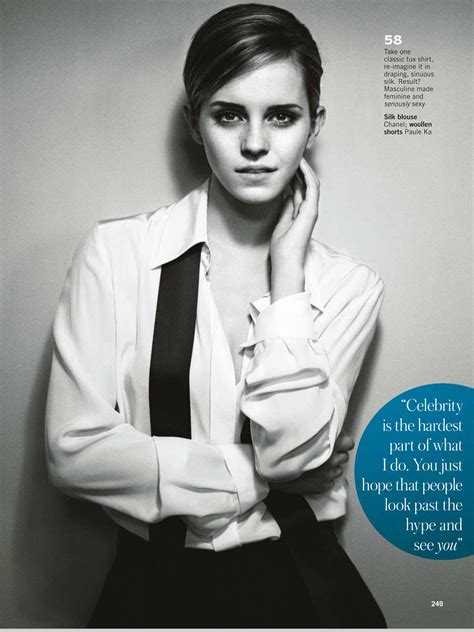 Emma Watson In Glamour Magazine Uk October 2012 Issue