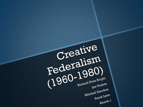 Ppt Creative Federalism 1960 1980 Powerpoint Presentation Free