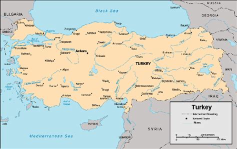 Carte topographique et relief de turquie. Carte - Turquie | Centre d'apprentissage interculturel