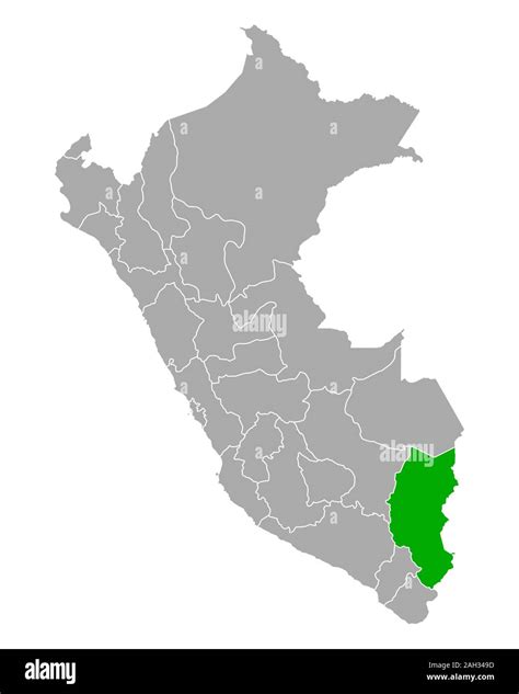 Mapa De Puno En Perú Fotografía De Stock Alamy