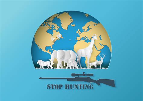 Stop Hunting Animals 1781371 Vector Art At Vecteezy