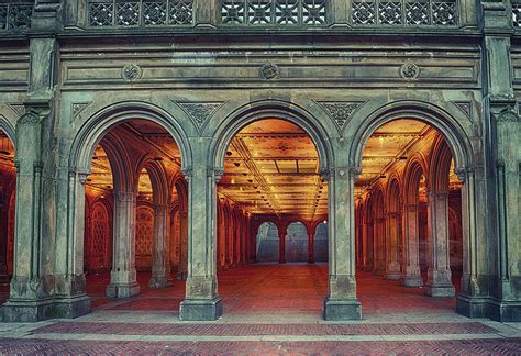 Bethesda Terrace In Central Park Hdr By Rontech2000