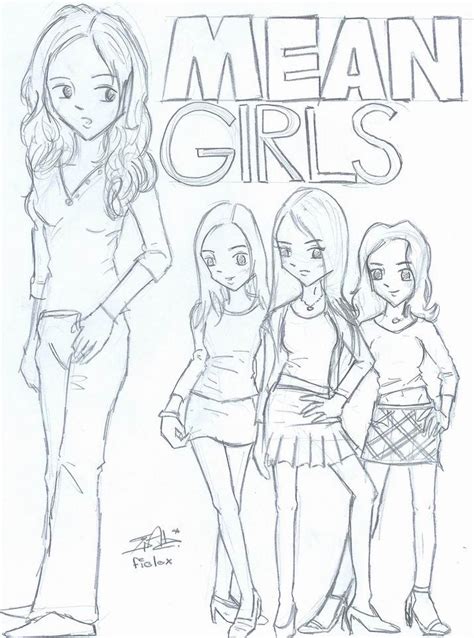 Mean Girls Animified Sketch By Fiolox On Deviantart