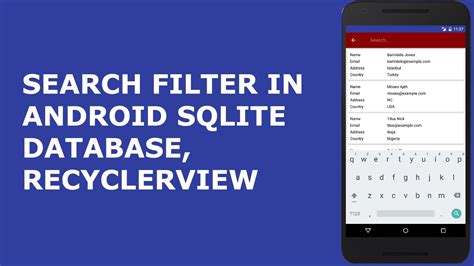 Info How To Filter Recyclerview In Android With Video Tutorial