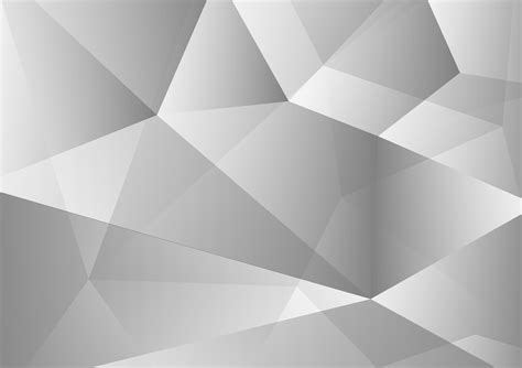 White And Gray Color Polygon Abstract Background