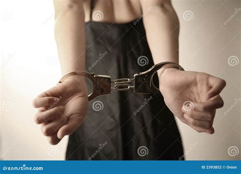 Girl In Handcuffs Stock Photography Cartoondealer Com