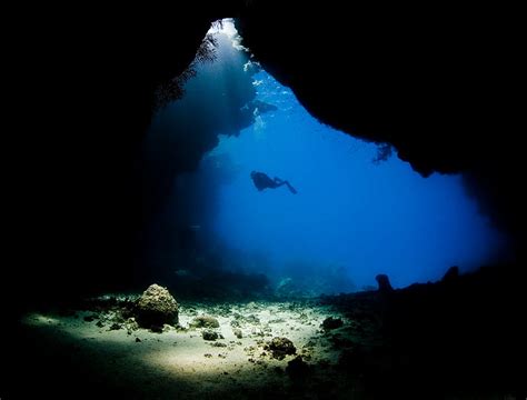 Hd Wallpaper Cave Diver Diving Ocean Scuba Sea Underwater