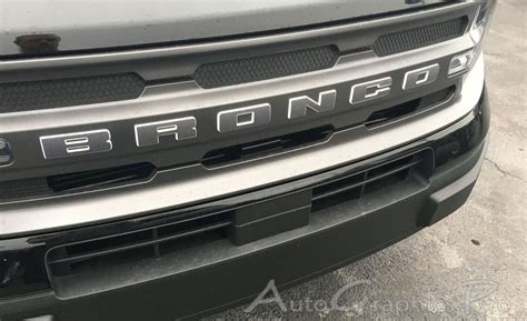 2021 2022 Ford Bronco Name Text Letter Decals For Grill And Rear Gate
