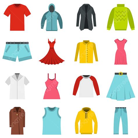 Different Clothes Clipart Transparent Background Different Clothes Set