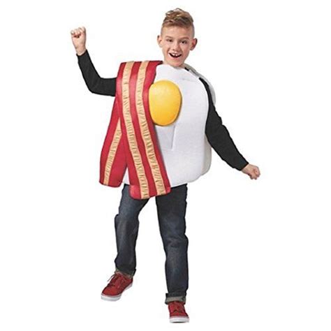Childs Bacon And Eggs Costume Lxl Halloween Bacon And