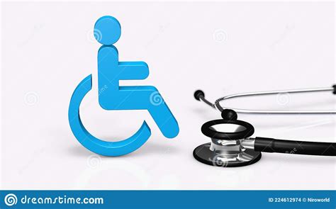 Disability Health Care And Disabled Medical Assistance Concept Stock