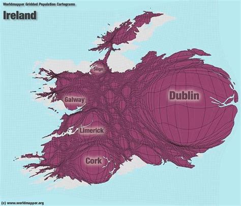 Population Density Map Of Ireland If You Know An Maps On The Web