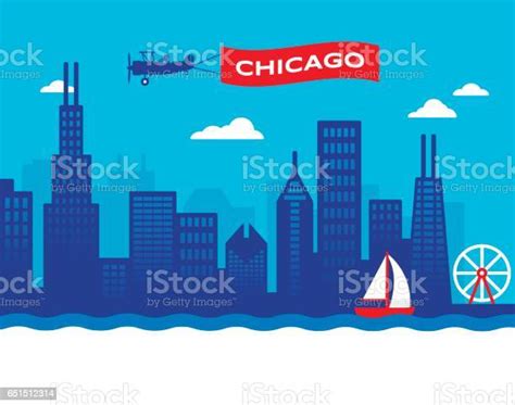 chicago skyline stock illustration download image now chicago illinois urban skyline