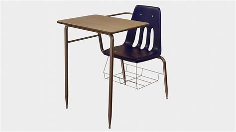 School Desk 3d Model Cgtrader
