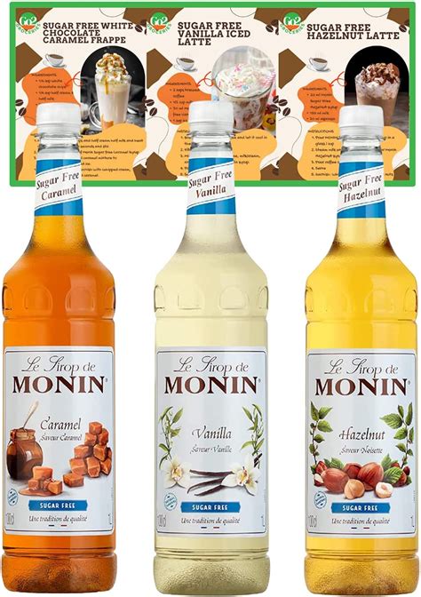 Go Groceries Bundle Monin Premium Sugar Free Flavoured Coffee Syrups