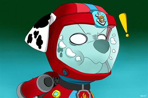 Paw Patrol Drowning Marshall By Trc001 On Deviantart Paw Patrol