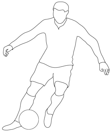 Football Drawing Template At Explore Collection Of