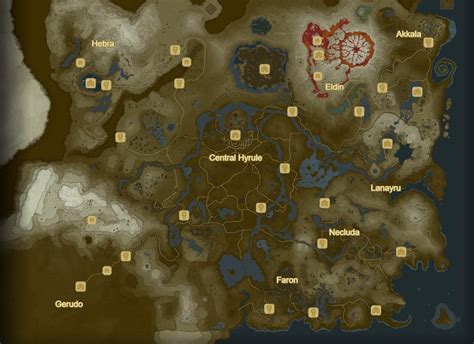 Breath Of The Wild Maps World Map