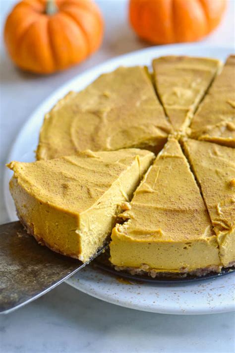 creamy vegan pumpkin cheesecake eat well enjoy life