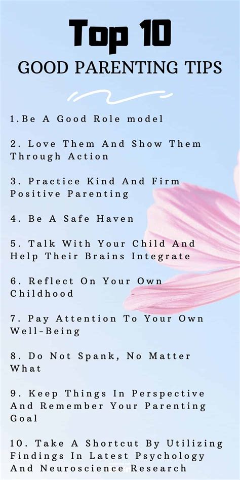 Top 10 Good Parenting Tips Best Advice