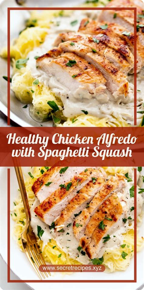 Healthy Chicken Alfredo With Spaghetti Squash Recipe Spesial Food
