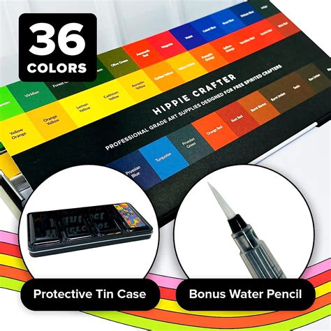 Buy Professional Watercolor Paint Set Of 36 Water Colors For Adult Paints Kit Color Pallet 36 Pc