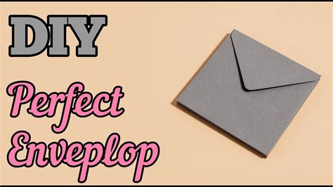 Diy Envelope Perfect Envelop How To Make Envelope Youtube