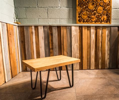 New michigan oak side table metal leg wooden side table coffee table dining room. Solid Oak coffee table with steel legs | Solid Oak Designs