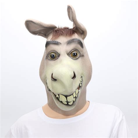 New Hot Shrek Poor Donkey Mask Costume Ball Costume Party Animal Mask