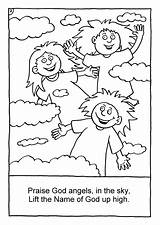 Praise Colouring God Craft Coloring Books Line Book Bible sketch template