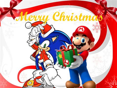 Merry Christmas From Mario And Sonic By Sonamy115 On Deviantart