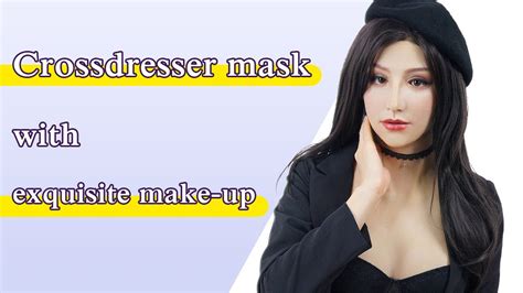 Modanie Crossdresser Mask With Exquisite Make Up Masque Silicone Pour