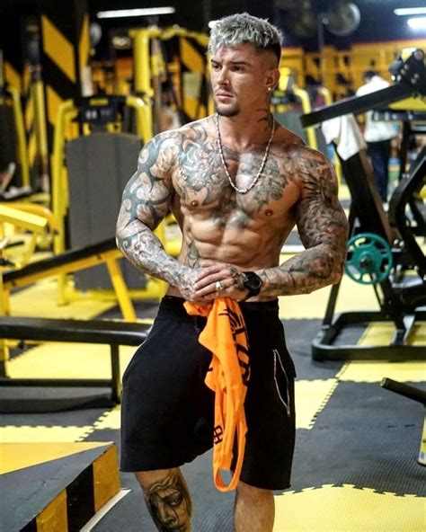 Athletic Tattooed Tatted Men David Zepeda Ripped Body Male Fitness